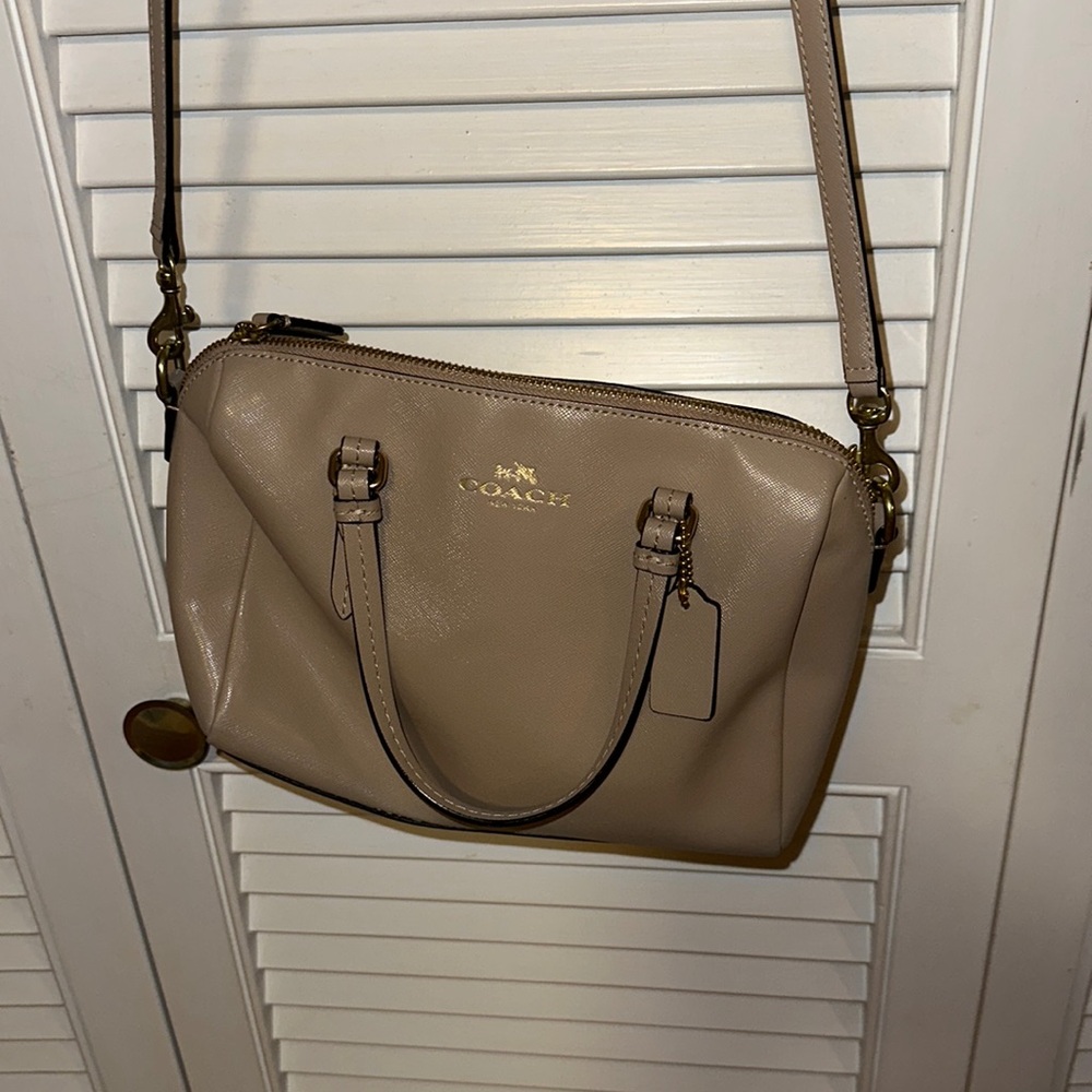 Tan Coach Purse